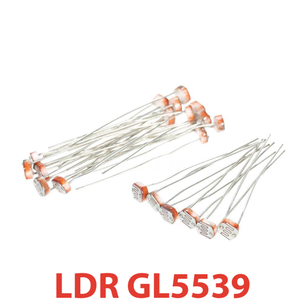 10x Fotoresistencia GL5539 Tipo LDR 50k - 100k