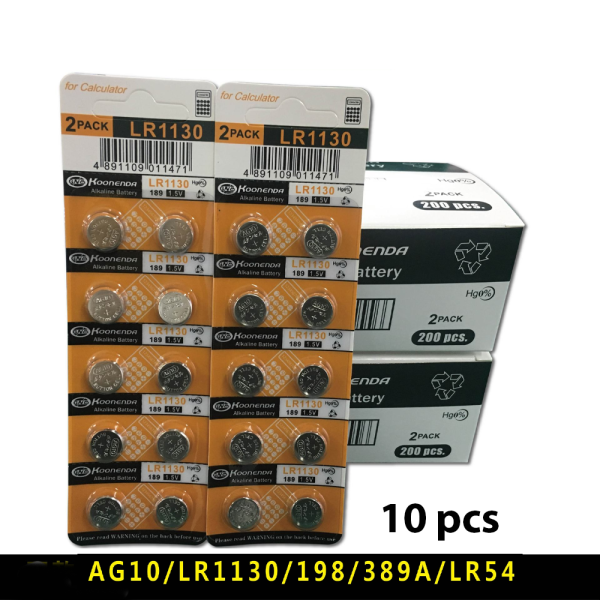 10x Pilas BOTON AG10 LR54 LR1130 SR1130SW