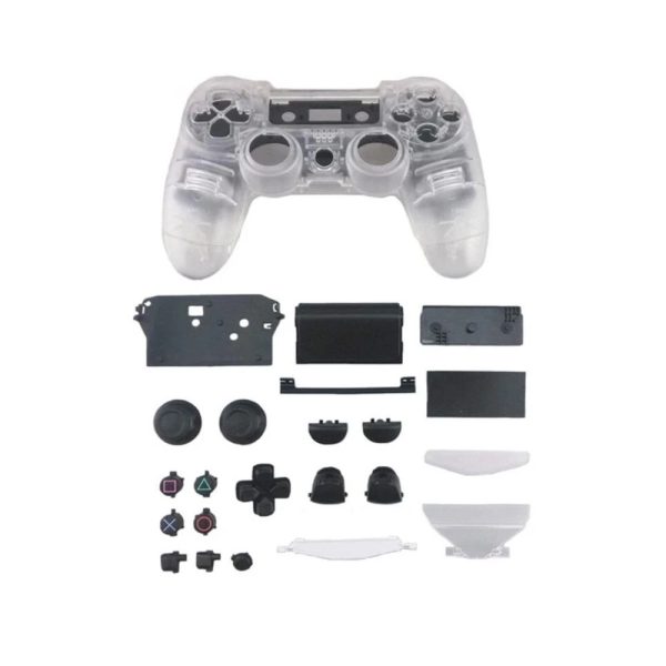 Kit completo carcasa transparente mando PS4