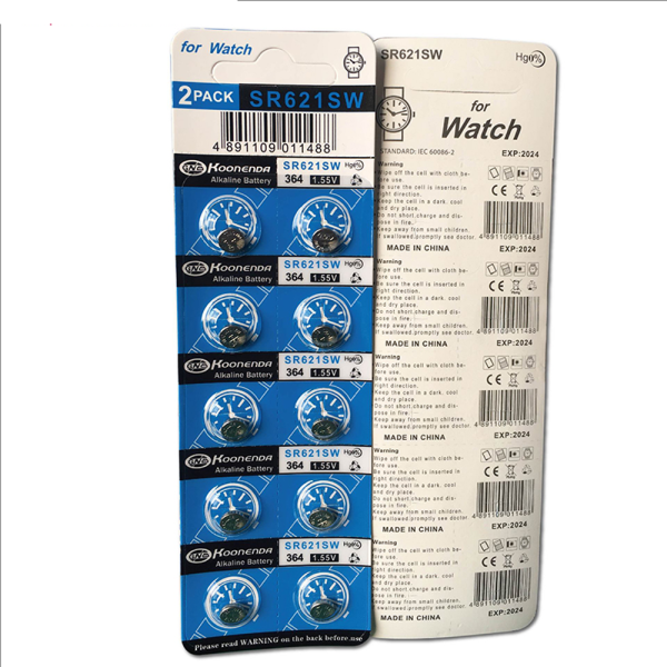 10x Pilas BOTON AG1 LR621 364 SR621 1.55V