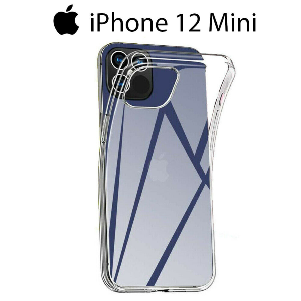 FUNDA GEL SILICONA CARCASA TPU ULTRAFINA TRANSPARENTE iPHONE 12 MINI 5.4"