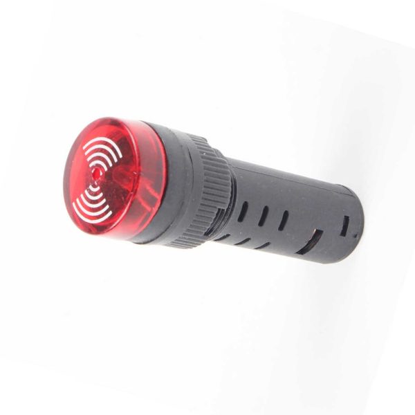 Zumbador activo LED indicador de alarma AD16-16SM 220V