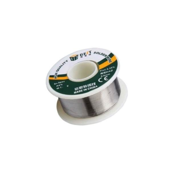 Bobina de estaño 0,5mm 0.5 100 gr flux soldar electronica BEST