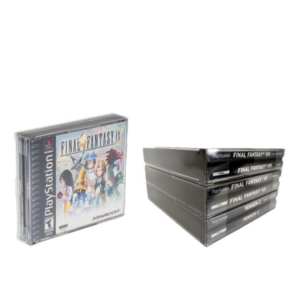 5x Funda protectora juegos japoneses 3-4 Cds PSX Dreamcast Sega Saturn Mega CD