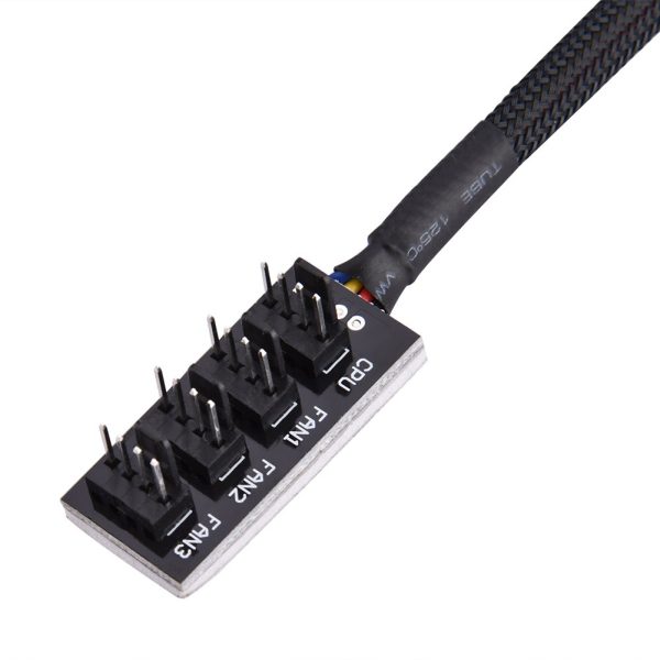 Cable ventilador Hub PWN 1 To 4-Pin PWM CPU Fan Hub Splitter Divisor - Imagen 4