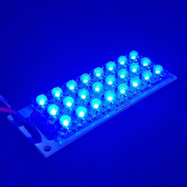 LAMPARA 24 LED SUPER BRILLANTE PIRANHA LED AZUL - Imagen 2