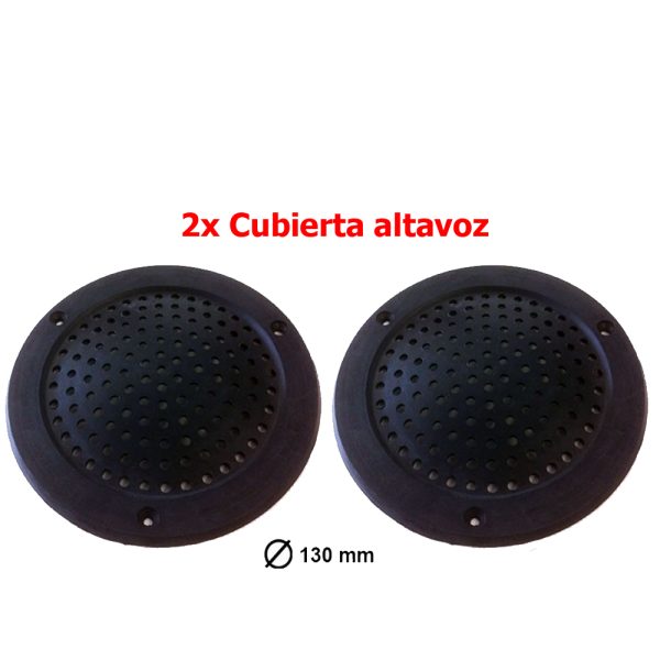 2x Cubierta plastico altavoz 4" Negro