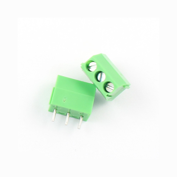 5x Bloque Terminal KF301-5.0mm Borna Clema Conexion 3 pines PCB VERDE
