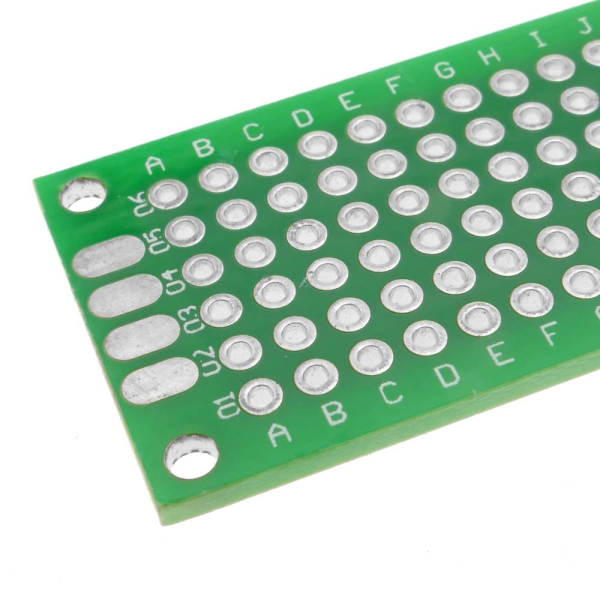 Placa PCB 2x8cm Perforada Doble Cara 2,54mm Prototipo - Imagen 2