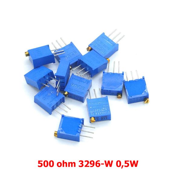 5X POTENCIOMETRO MULTIVUELTA 500 OHM 3296-W 0,5W RESISTENCIA VARIABLE PCB - Imagen 3