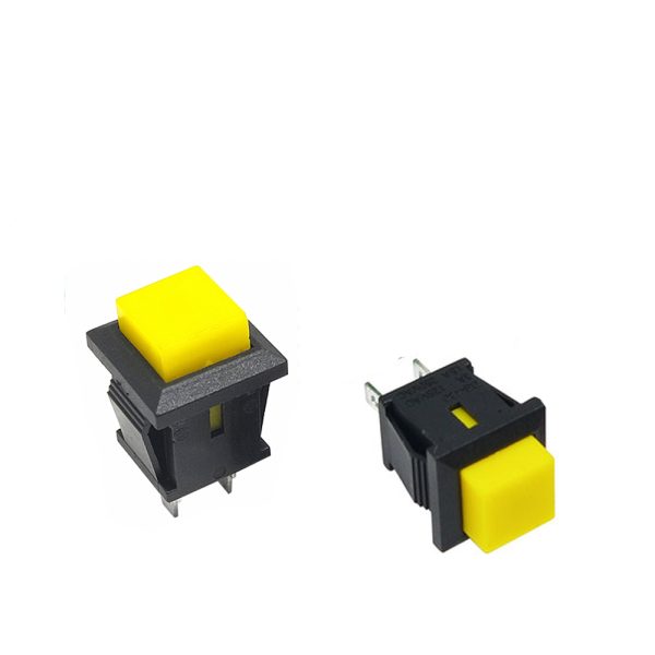 Pulsador panel cuadrado ON OFF 220V 1A - AMARILLO - Imagen 2