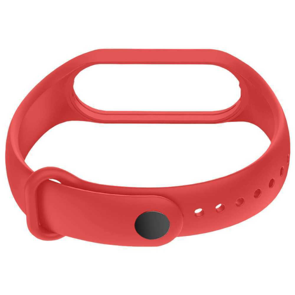 Correa Repuesto Pulsera Goma Brazalete Compatible Mi Band 7 6 5 Amazfit 5 Rojo - Imagen 4