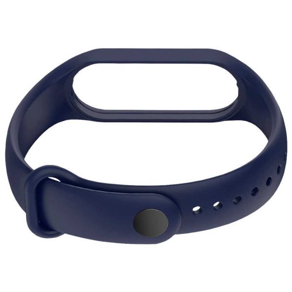 Correa Repuesto Pulsera Goma Brazalete Compatible Mi Band 7 6 5 Amazfit 5 Azul - Imagen 5