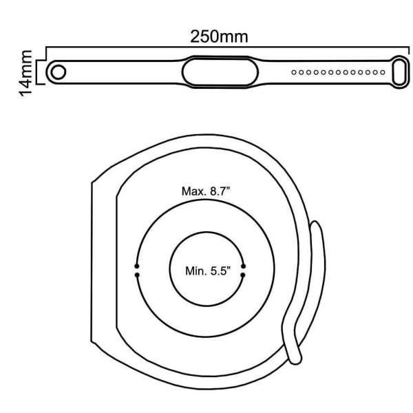 Correa Repuesto Pulsera Goma Brazalete Compatible Mi Band 7 6 5 Amazfit 5 Rosa - Imagen 6