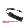 Cargador usb para pilas 18650, 16340, 14500, 10400 y 26650 - Imagen 3