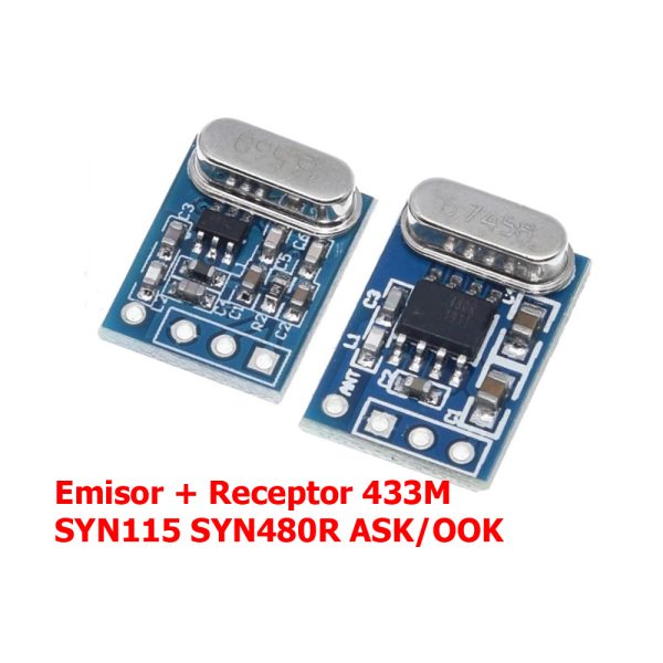 Módulo receptor transmisor inalámbrico + emisor de 433MHZ SYN115 SYN480R