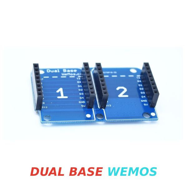 Modulo Shield Dual Base WeMos Protoboard doble cara para Wemos D1 mini ESP8266 - Imagen 2