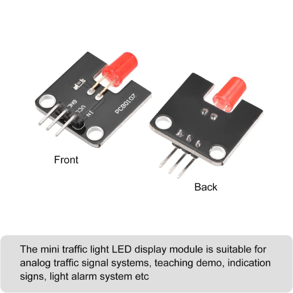Modulo emisor de luz LED para Arduino microcontrolador de 5 mm Rojo - Imagen 2