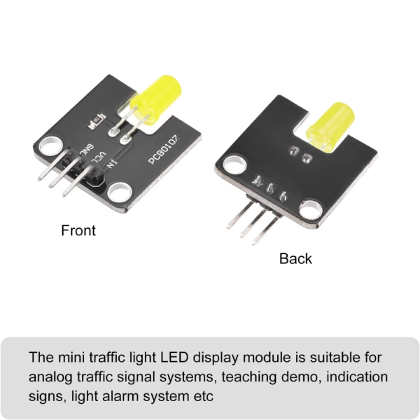 Modulo emisor de luz LED para Arduino microcontrolador de 5 mm Amarillo - Imagen 4