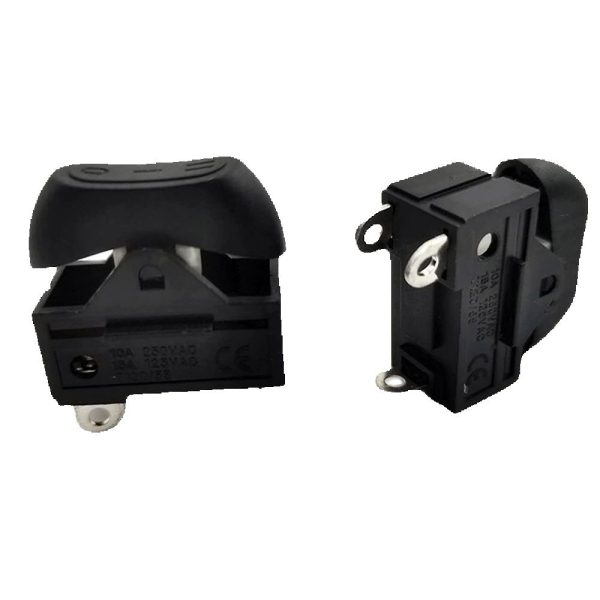 Interruptor basculante 3 posiciones secador de pelo  250V 10A SPDT 3 Pin NEGRO
