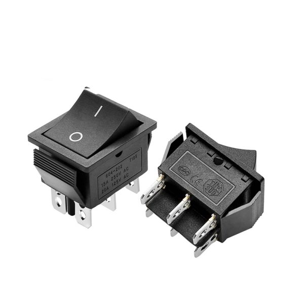 INTERRUPTOR BASCULANTE SPDT 6 PINES Y 2 POSICIONES ON-OFF CON  KCD4 220V 16A