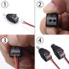 Adaptador DC Jack Macho 5,5 x 2,1 MM terminal rápido alimentacion aereo  CCTV