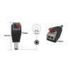 Adaptador DC Jack Macho 5,5 x 2,1 MM terminal rápido alimentacion aereo  CCTV - Imagen 2