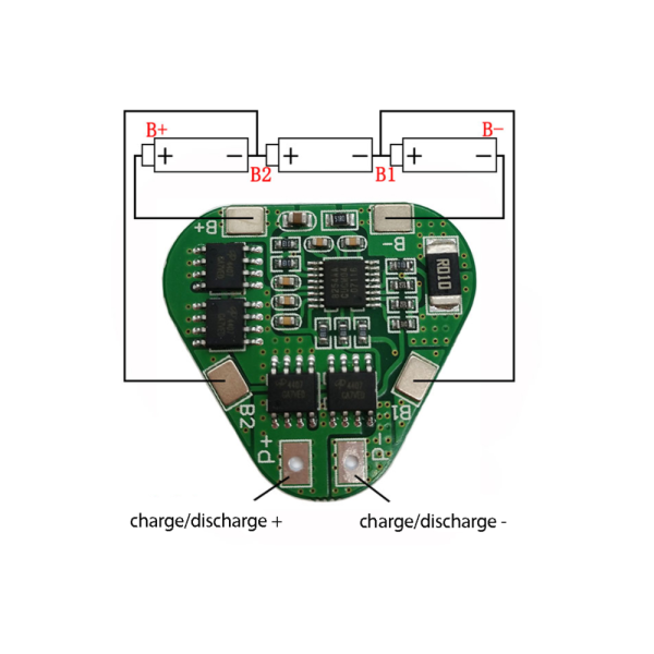 BMS 3s 8A Modulo proteccion bateria litio 18650 11,1V 12,6V HX-3S-03