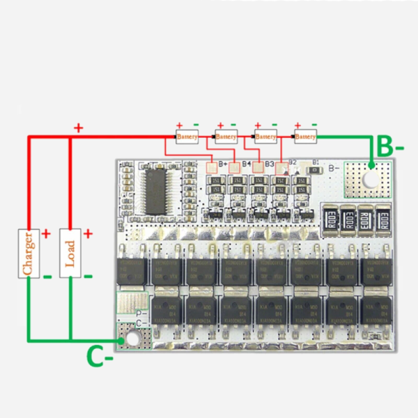 BMS 4s 100A Modulo proteccion bateria litio 18650 3.2V - Imagen 2