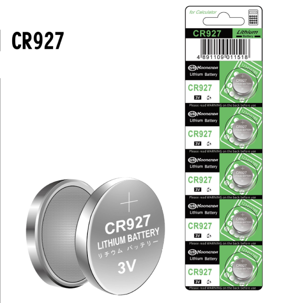 5x Pila de boton bateria original Litio CR927 3V Koonenda