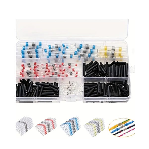 300 pcs Anillo de soldadura sin crimpado tubo termorretráctil Resistente - Imagen 2