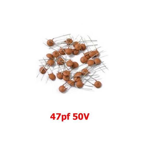 50x Condensador ceramico 47 pF 50v PCB PIC Arduino - CERAMIC CAPACITOR