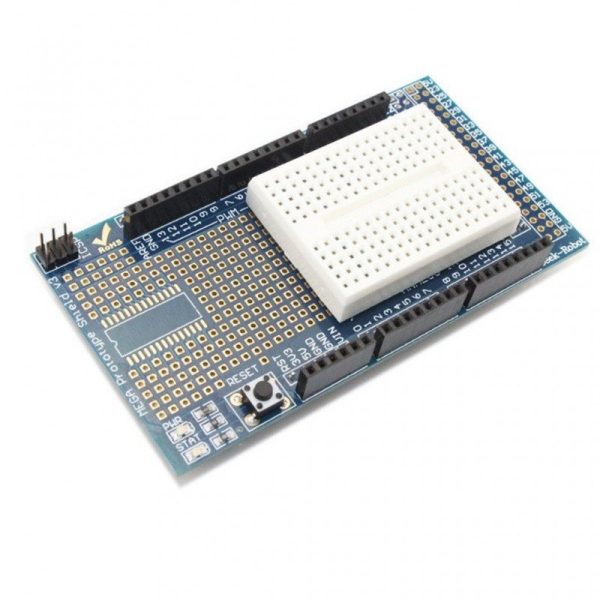 PROTOSHIELD Mega V3 PARA ARDUINO MEGA CON BREADBOARD 170 puntos - Imagen 3