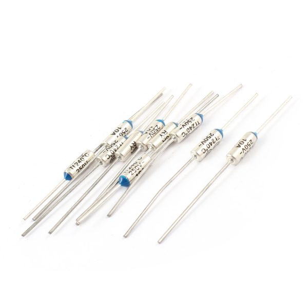 10x FUSIBLE TERMICO TF 240ºC 250V 10A