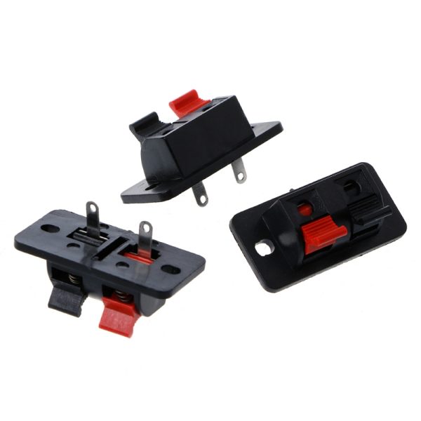 2x Borne terminal stereo para altavoz