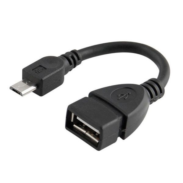 CABLE ADAPTADOR OTG USB 2.0 HEMBRA A MICRO USB MACHO ON THE GO
