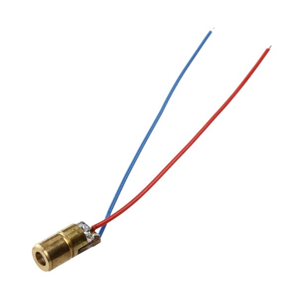 2x Diodo Laser ROJO 650nm 5mW 5v 6mm