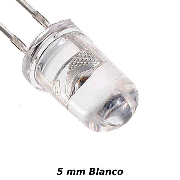 PACK 100 LEDS 5MM COMPUESTO POR 20 LEDS DE CADA COLOR