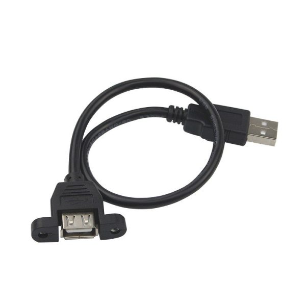 Cable alargador usb 30cm macho hembra montaje panel extensor - Imagen 2