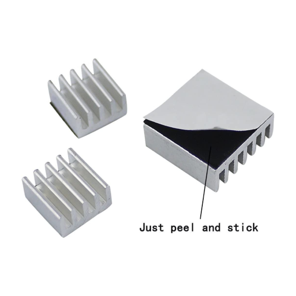 5x KIT 3 PIEZAS DISIPADORES TERMICOS PARA RASPBERRY PI B+,Pi 2 Pi 3 - Imagen 3