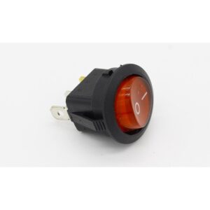 Interruptor ON OFF con luz ROJO Redondo rectangular 20mm SPST 250V 6A