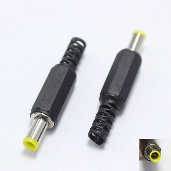 2x Conector alimentacion Macho DC Jack 5,0mm x 3.0mm aereo