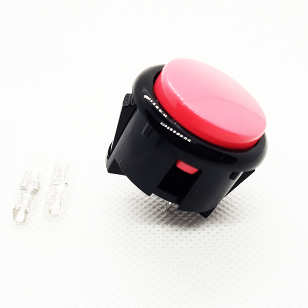 Pulsador Arcade 30mm Rosa faston Jamma Push button Bartop Raspberry