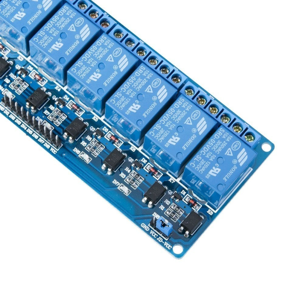 Módulo de relé de 8 canales Dc 5v con optoacoplador para Arduino Uno R3 Mega 2560 1280 Dsp Arm Pic Avr Stm32 Raspberry Pi - Imagen 3