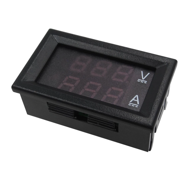 Voltimetro Amperimetro 100V 50A Digital DC Rojo Azul - Imagen 3