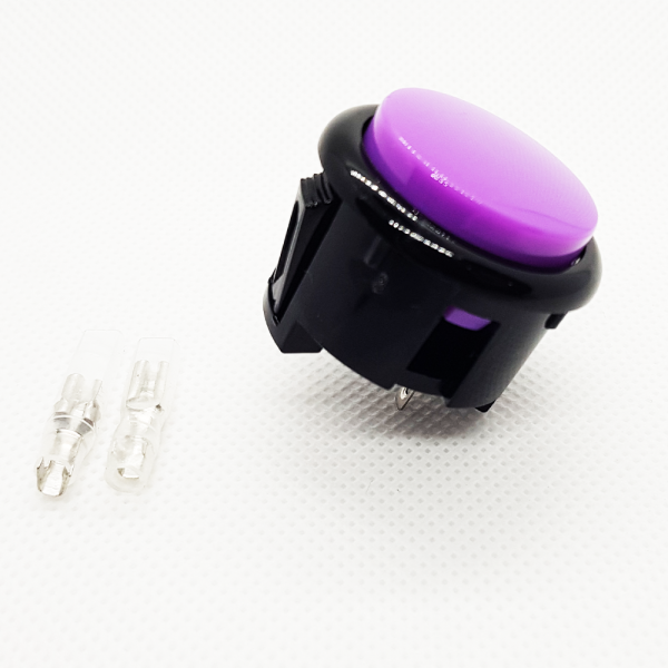 Pulsador Arcade 30mm Morado Violeta faston Jamma Push button Bartop Raspberry