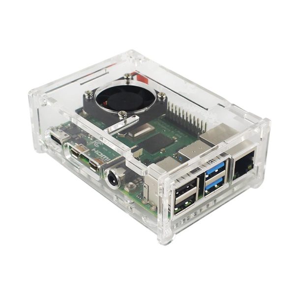 Carcasa transparente acrilica raspberry pi 4