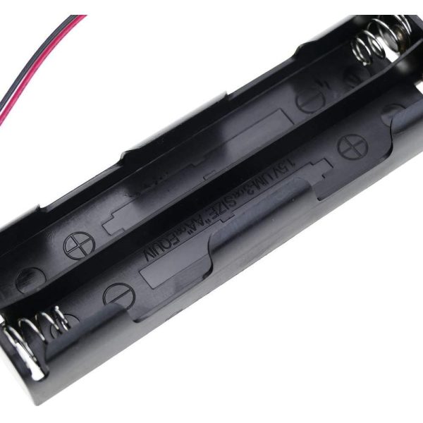 Portapilas Alargado 4xAA LR6  6V