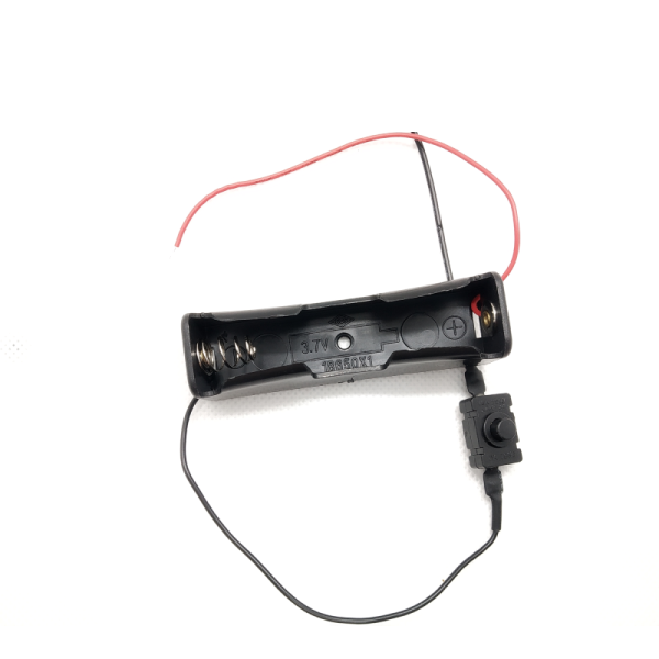 PORTAPILAS 1 BATERIA LITIO 18650 CON INTERRUPTOR