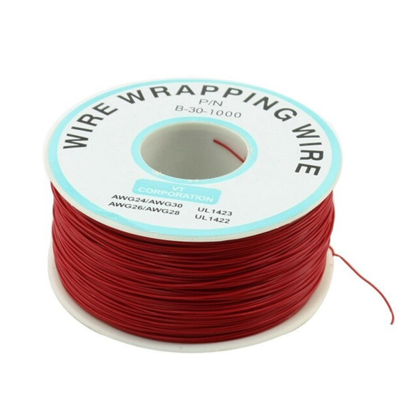 ROLLO 11 METROS CABLE AWG30 ROJO